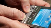texting on Blackberry